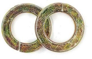 Шайба пружинная (гровер) DIN 127, желтый цинк - фото